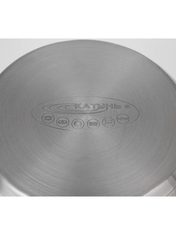 Кастрюля «Антея», 2 л, d=18 см, капсульное дно, стеклянная крышка