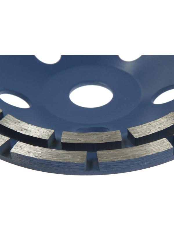 Чашка алмазная зачистная ТУНДРА, двухрядная, 150 мм