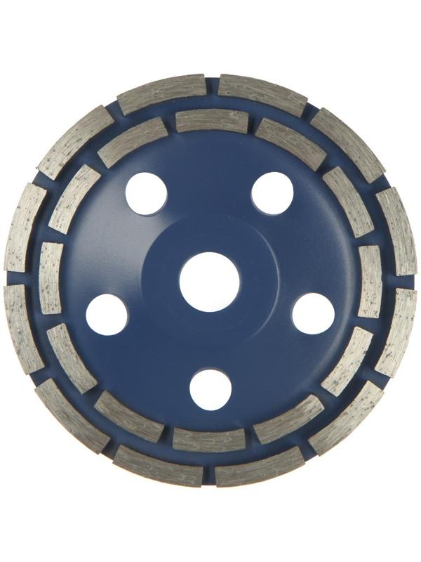 Чашка алмазная зачистная ТУНДРА, двухрядная, 150 мм