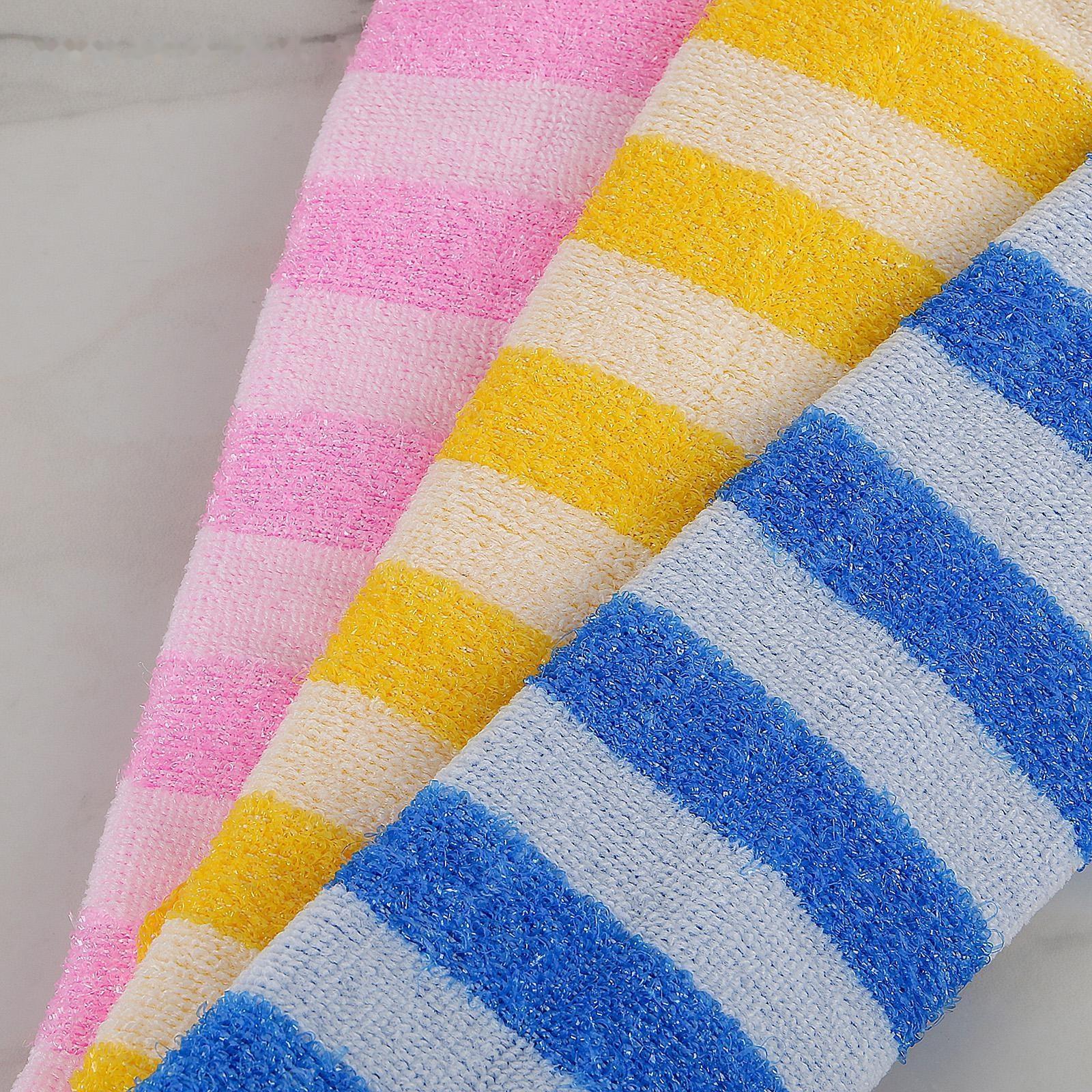 Мочалка-лента для тела Доляна, 43×12 см, жёсткая, широкая, цвет МИКС