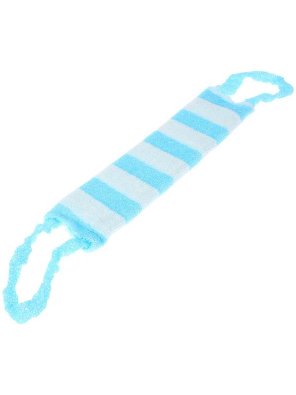 Мочалка-лента для тела Доляна, 43×12 см, жёсткая, широкая, цвет МИКС