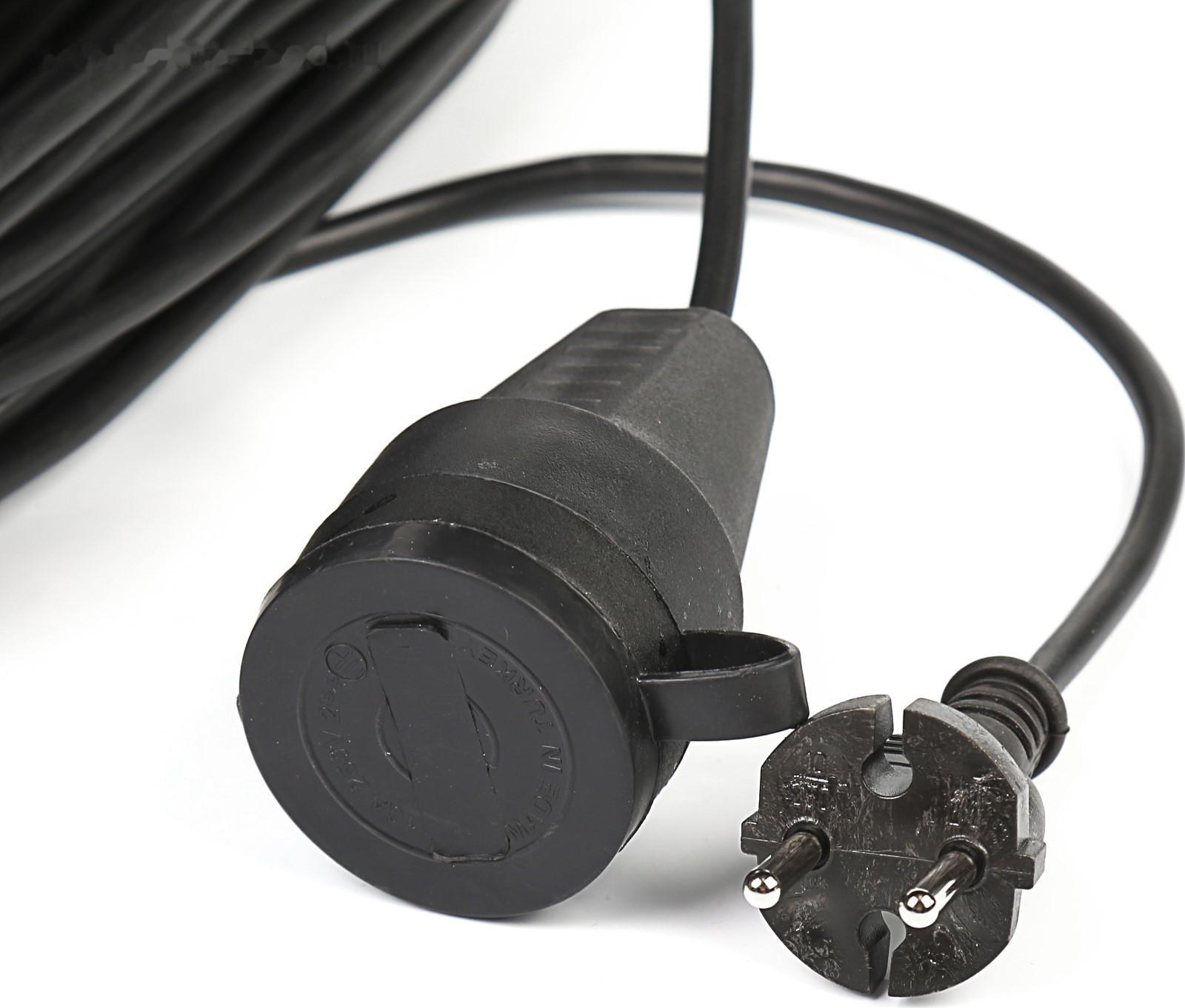 Удлинитель на каркасе TUNDRA, 1 розетка, 30 м, 6 А, ПВС 2х0.75 мм2, без з/к, IP44,