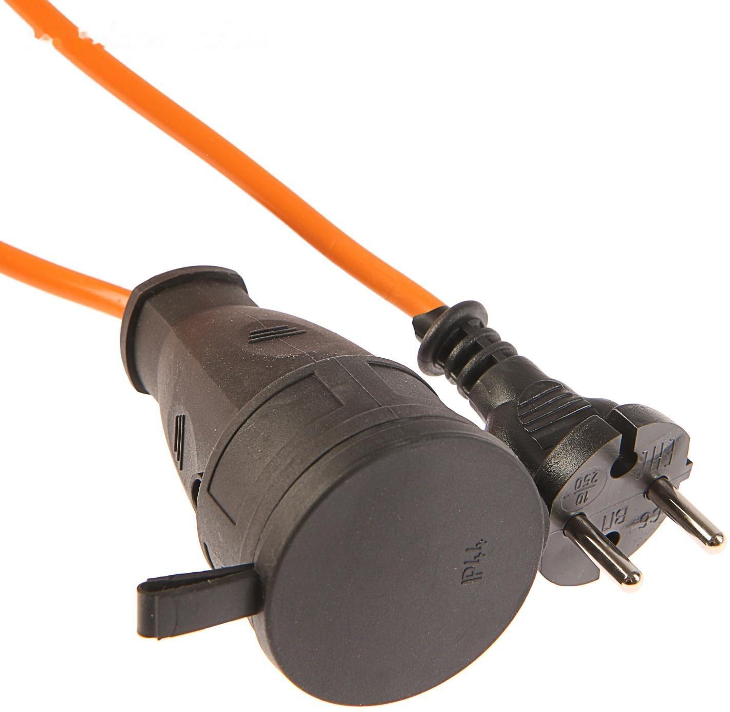 Удлинитель на каркасе TUNDRA, 1 розетка, 30 м, 6 А, ПВС 2х0.75 мм2, без з/к, IP44,