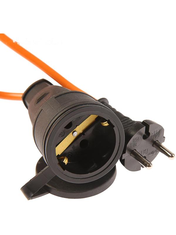 Удлинитель на каркасе TUNDRA, 1 розетка, 30 м, 6 А, ПВС 2х0.75 мм2, без з/к, IP44,