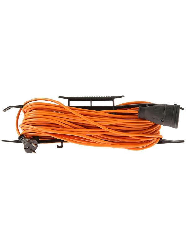 Удлинитель на каркасе TUNDRA, 1 розетка, 30 м, 6 А, ПВС 2х0.75 мм2, без з/к, IP44,