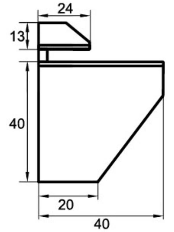 Полкодержатель PALLADIUM 61017  СР цвет хром полированный, 2 шт.