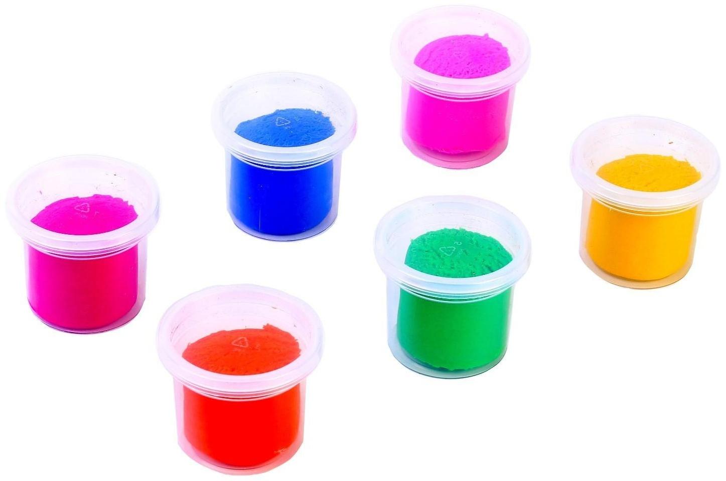 Тесто для лепки «Пластишка № 1», 6 цветов по 80 г