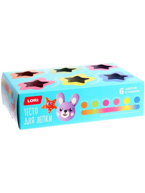 Тесто для лепки «Пластишка № 1», 6 цветов по 80 г