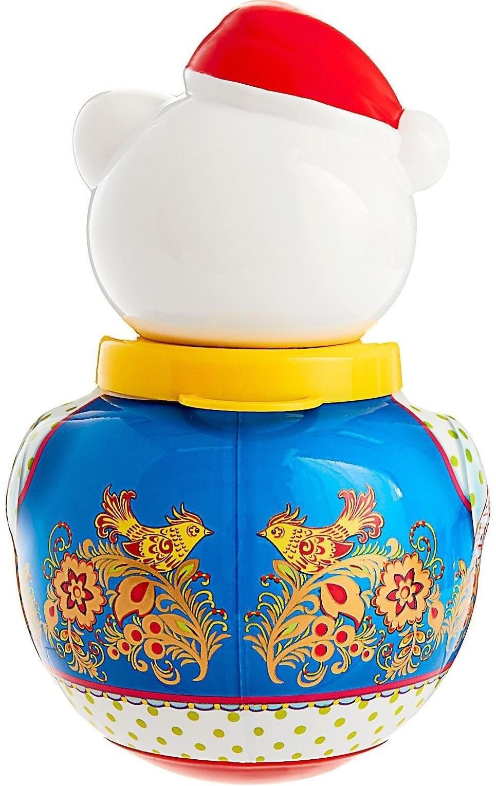 Неваляшка малая Белый медведь «Тёма», МИКС