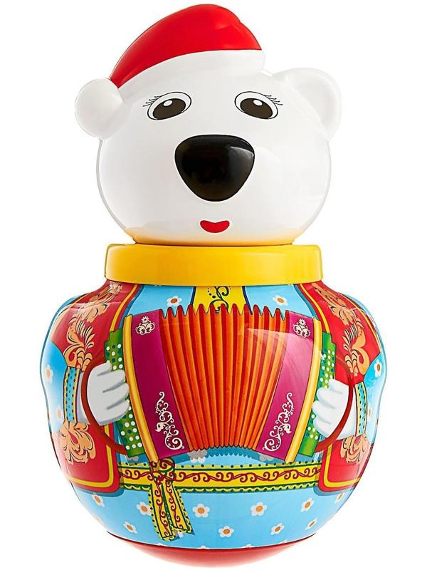 Неваляшка малая Белый медведь «Тёма», МИКС