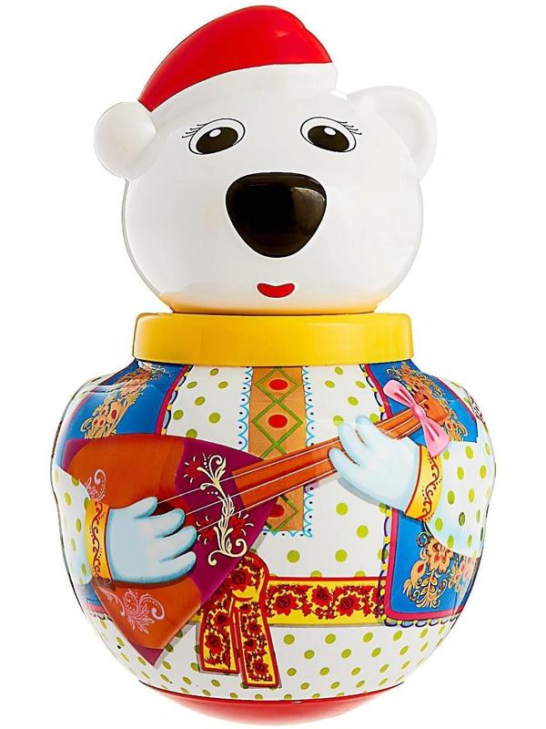 Неваляшка малая Белый медведь «Тёма», МИКС