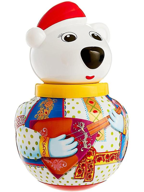 Неваляшка малая Белый медведь «Тёма», МИКС