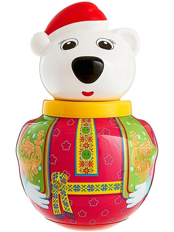 Неваляшка малая Белый медведь «Тёма», МИКС