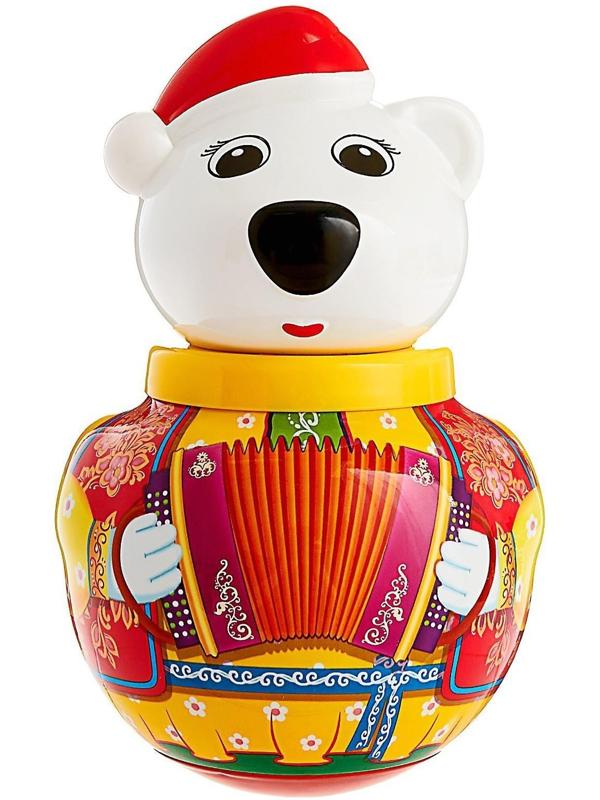 Неваляшка малая Белый медведь «Тёма», МИКС