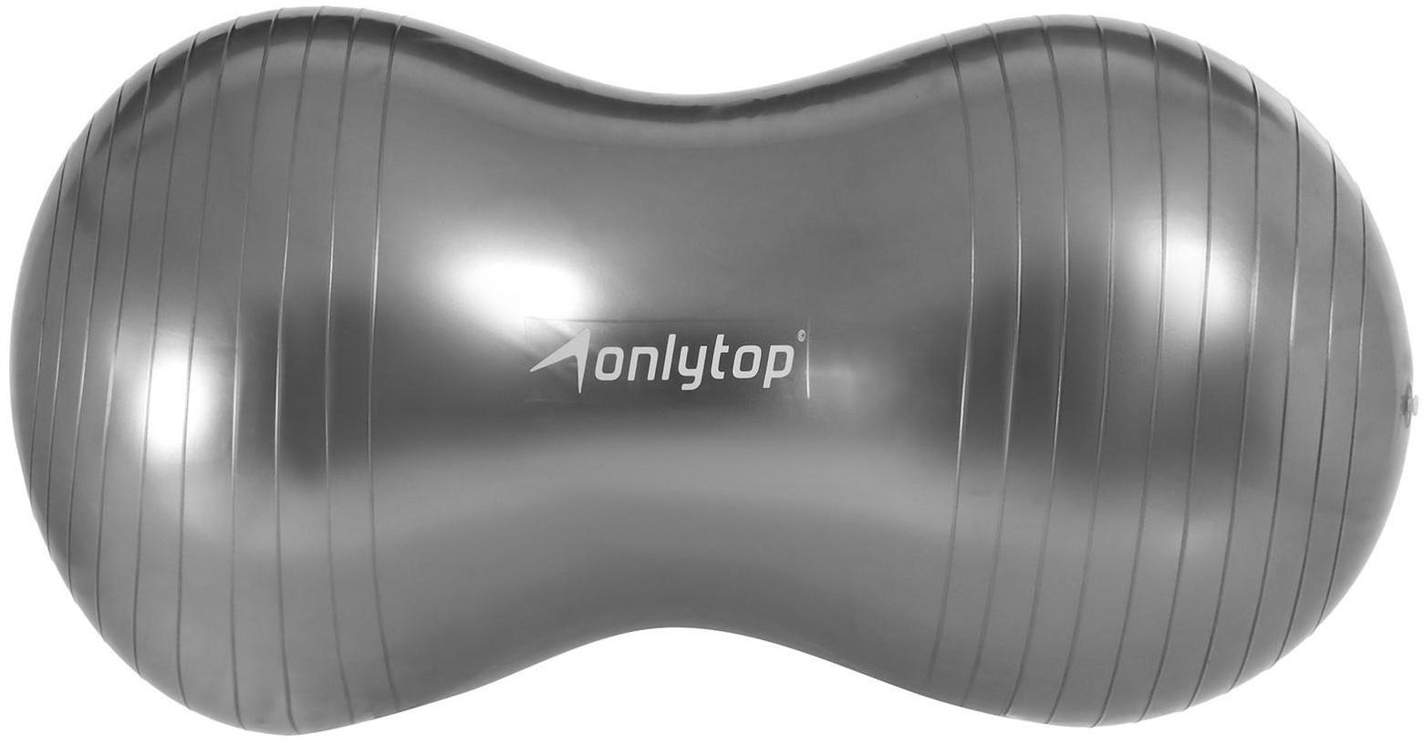 Фитбол овальный ONLYTOP, 77 х 40 х 40 см, 900 г, цвета микс