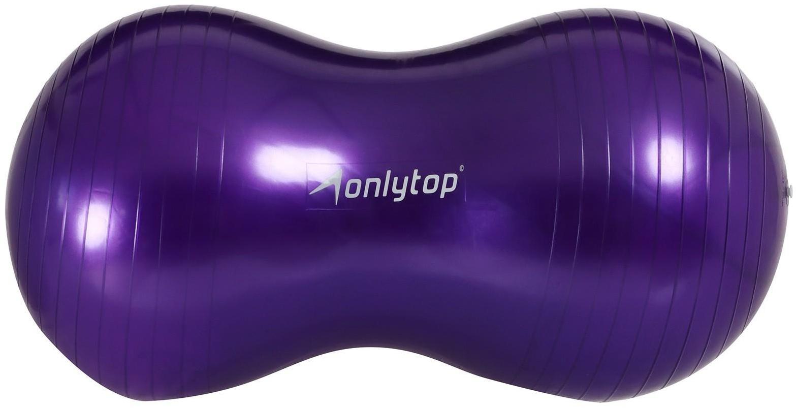 Фитбол овальный ONLYTOP, 77 х 40 х 40 см, 900 г, цвета микс