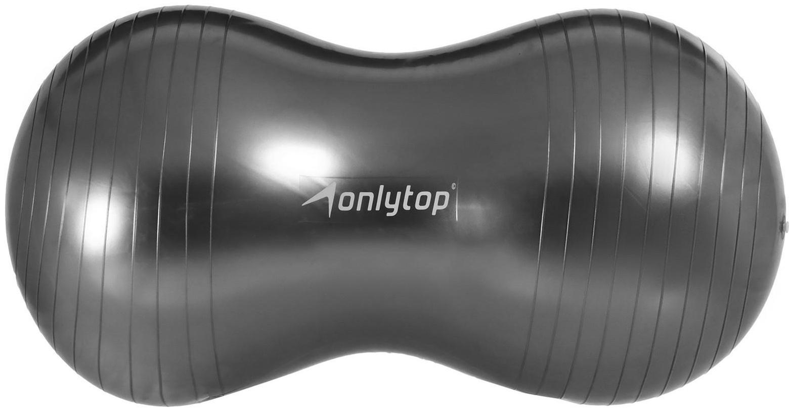 Фитбол овальный ONLYTOP, 77 х 40 х 40 см, 900 г, цвета микс