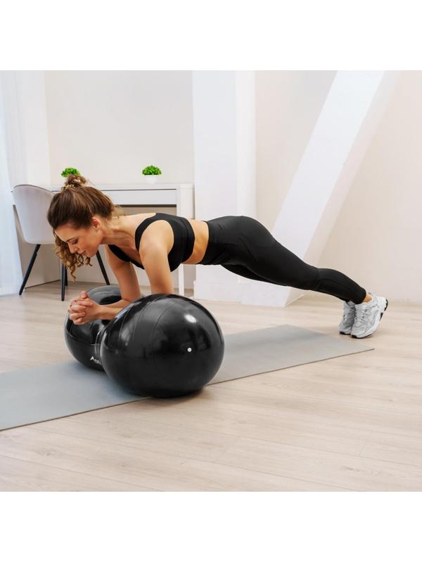 Фитбол овальный ONLYTOP, 77 х 40 х 40 см, 900 г, цвета микс