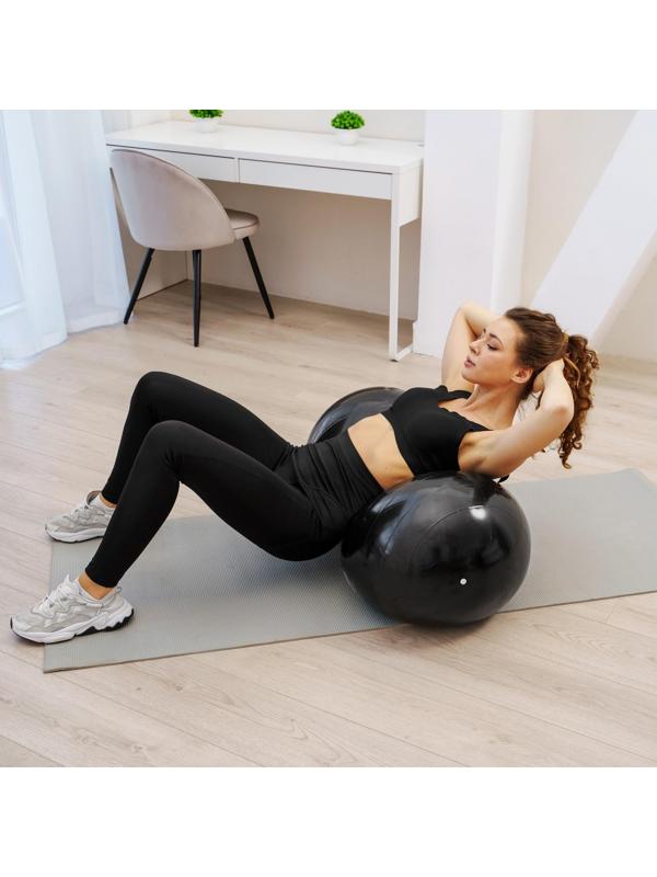 Фитбол овальный ONLYTOP, 77 х 40 х 40 см, 900 г, цвета микс