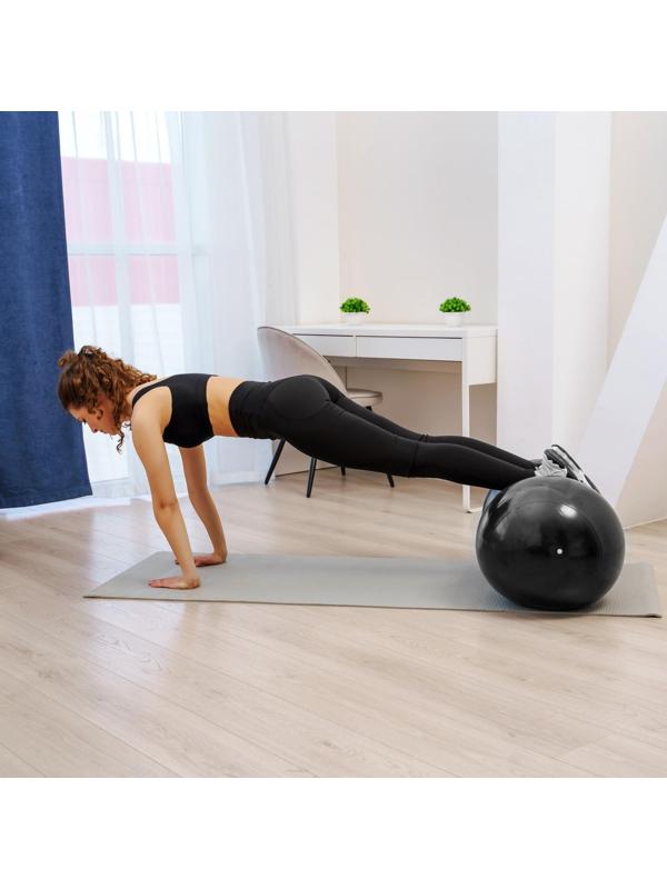 Фитбол овальный ONLYTOP, 77 х 40 х 40 см, 900 г, цвета микс