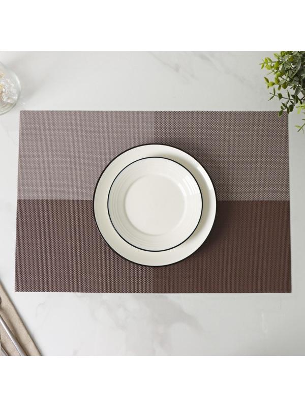 Салфетка сервировочная на стол «Настроение», 45×30 см, цвет коричневый