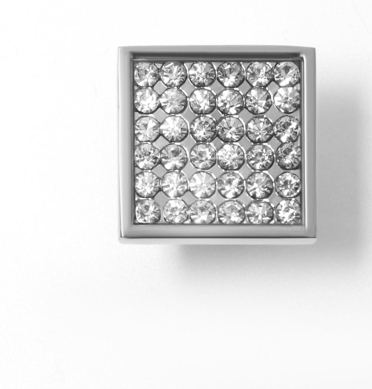 Ручка кнопка 6000А, цвет хром