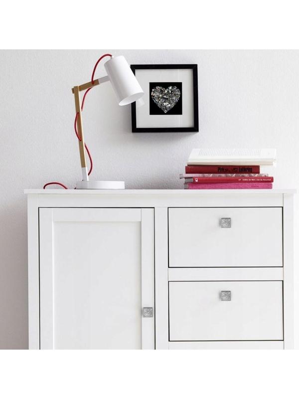 Ручка кнопка 6000А, цвет хром