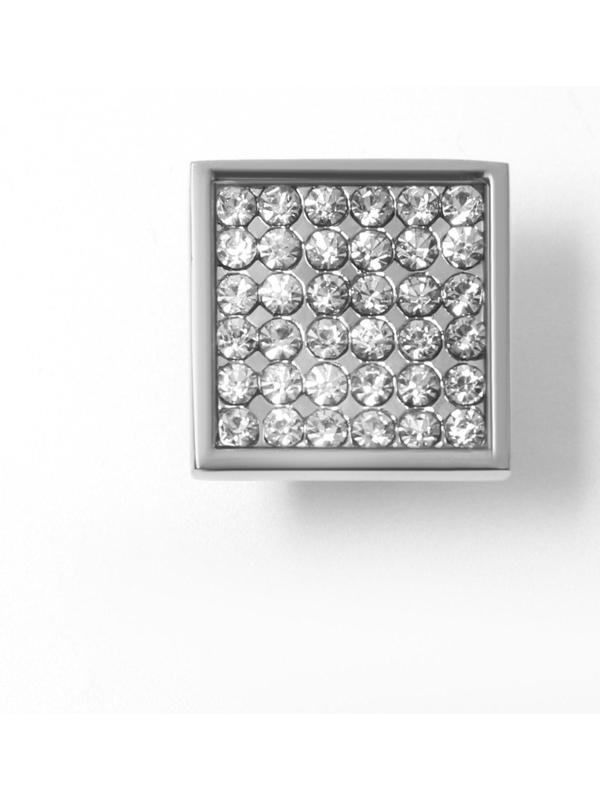 Ручка кнопка 6000А, цвет хром