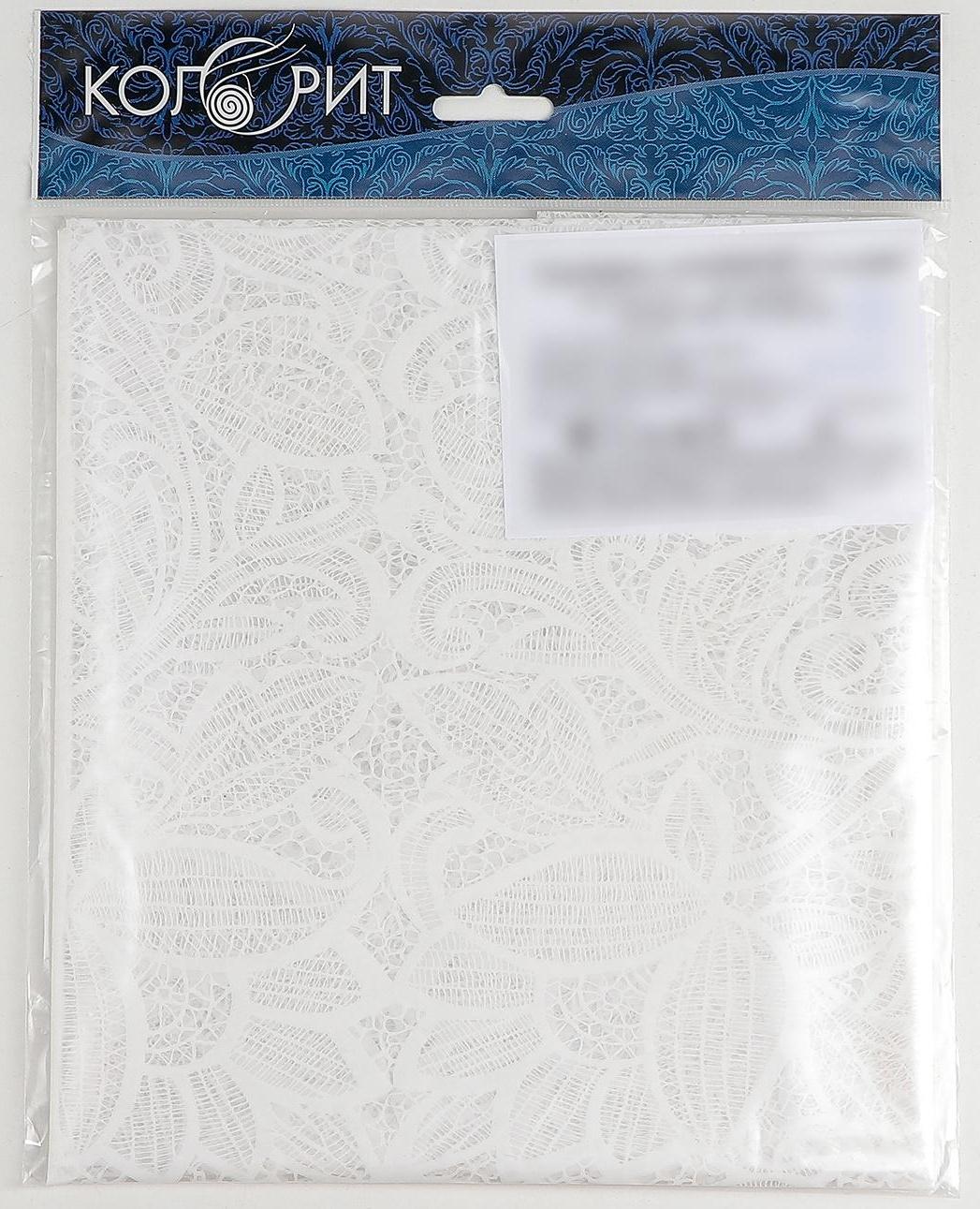 Скатерть без основы многоразовая «Ажур», 110×120 см, цвет прозрачный