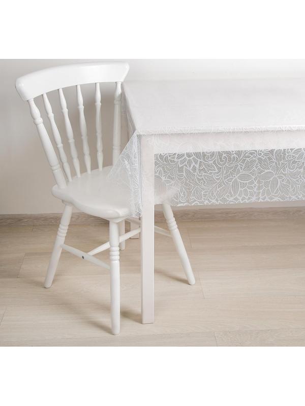 Скатерть без основы многоразовая «Ажур», 110×120 см, цвет прозрачный