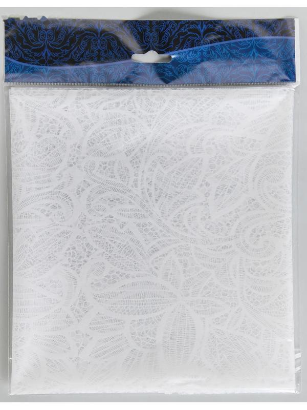 Скатерть без основы многоразовая «Ажур», 110×120 см, цвет прозрачный