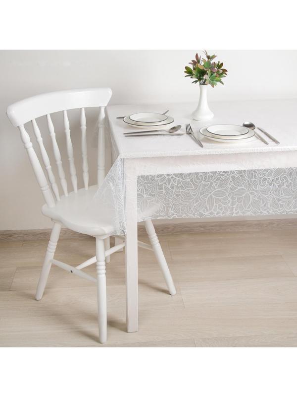 Скатерть без основы многоразовая «Ажур», 110×120 см, цвет прозрачный