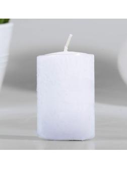 Свеча - цилиндр, 4х6 см, 9 ч, белая