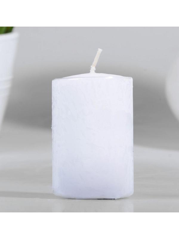 Свеча - цилиндр, 4х6 см, 9 ч, белая