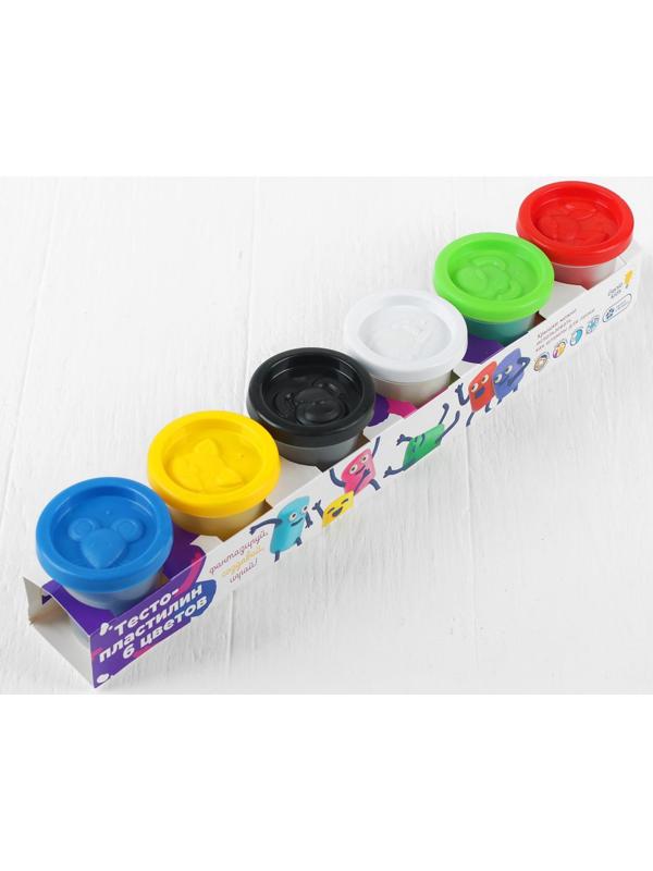 Набор для детского творчества «Тесто-пластилин», 6 цветов по 50 г