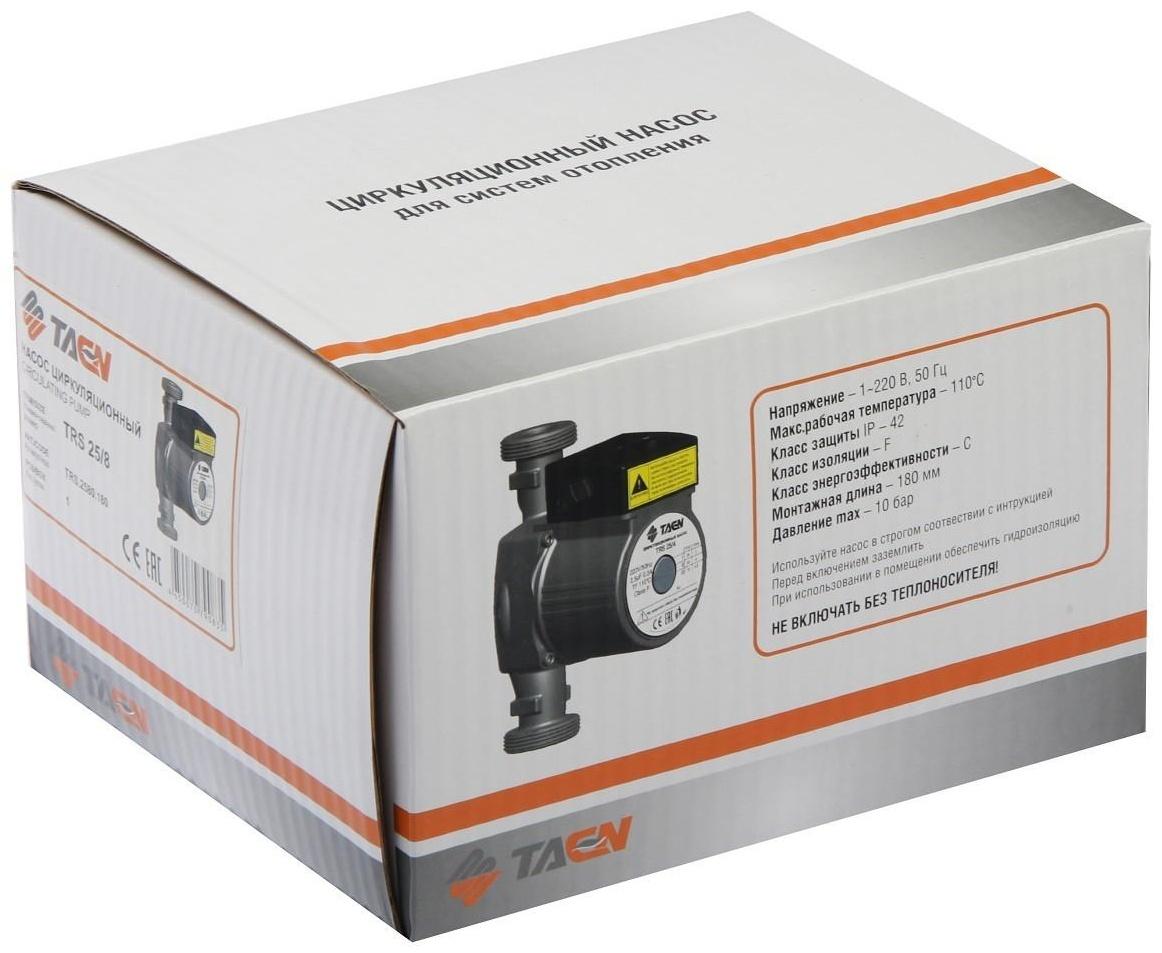 Насос циркуляционный TAEN TRS25/8, напор 8 м, 83 л/мин, 75/115/165 Вт