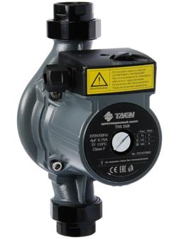 Насос циркуляционный TAEN TRS25/8, напор 8 м, 83 л/мин, 75/115/165 Вт