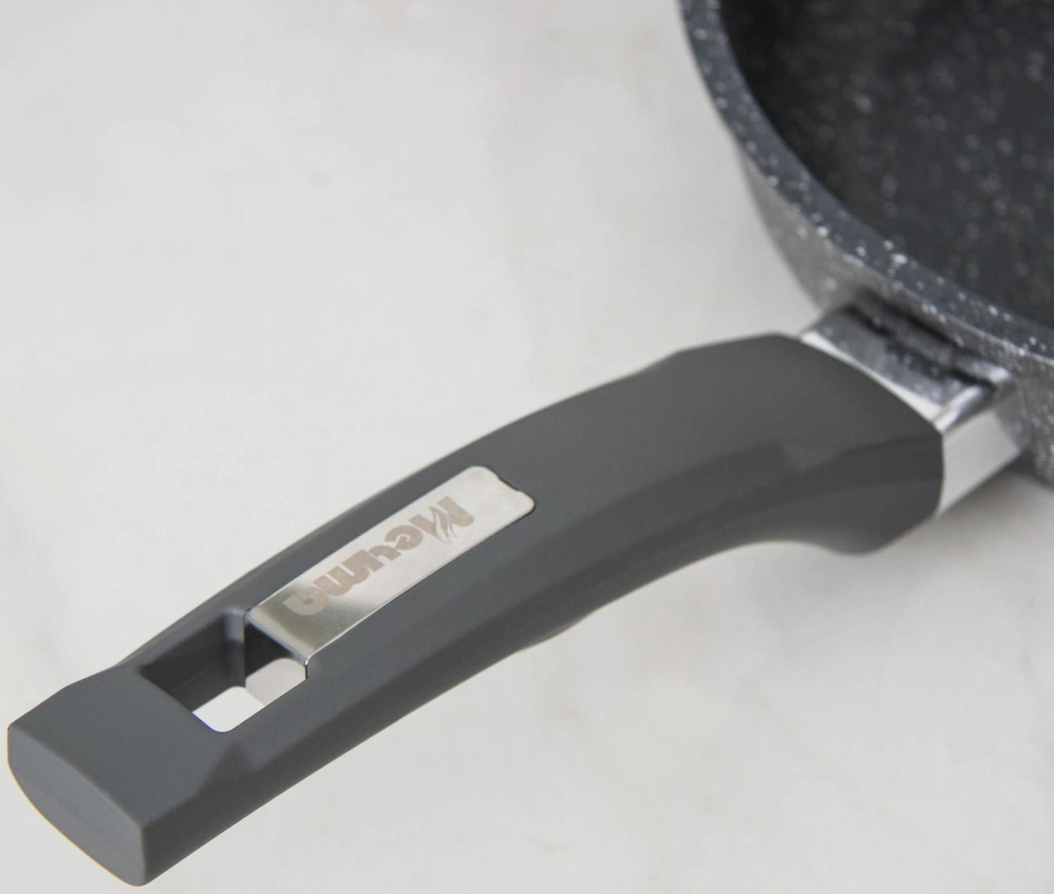 Сковорода «Гранит», d=22 см, пластиковая ручка, антипригарное покрытие, цвет серый