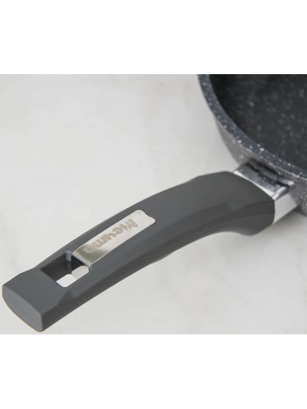 Сковорода «Гранит», d=22 см, пластиковая ручка, антипригарное покрытие, цвет серый