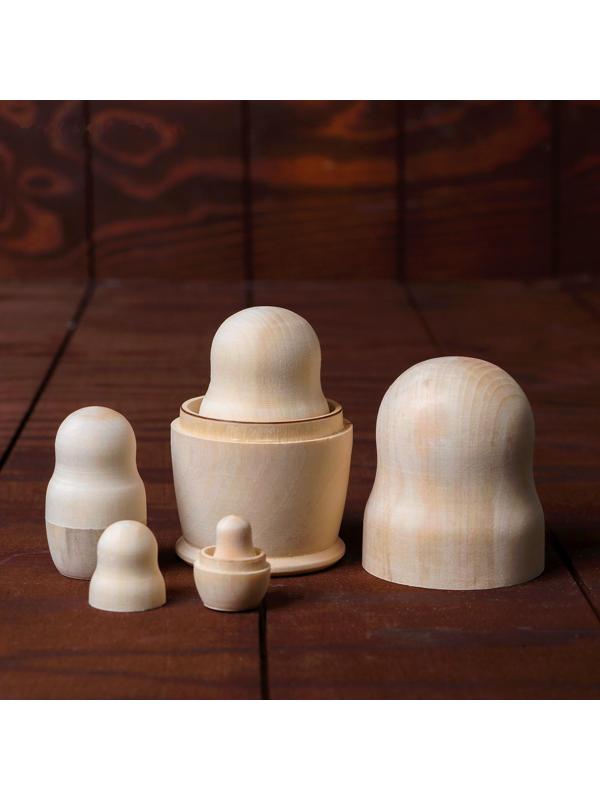 Матрёшка 5 в 1, неокрашенная