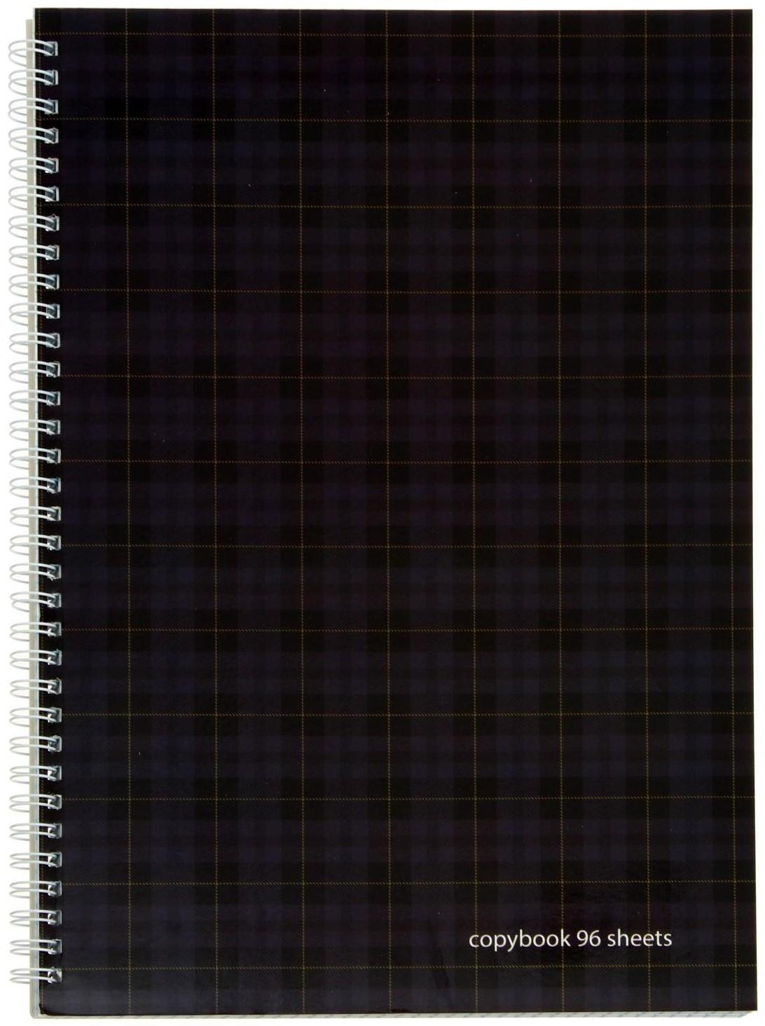 Тетрадь А4, 96 листов в клетку на гребне 