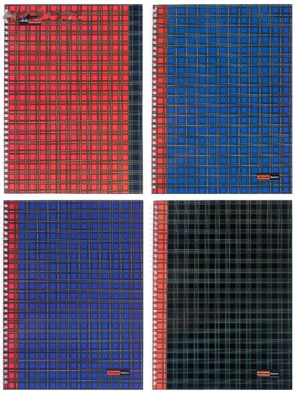 Тетрадь А4, 96 листов в клетку на гребне 