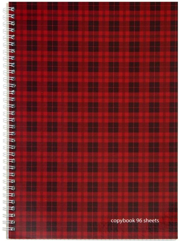 Тетрадь А4, 96 листов в клетку на гребне 