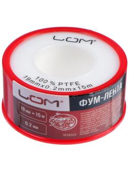 Лента ФУМ ЛОМ 19 мм x 0.2 мм x 15 м