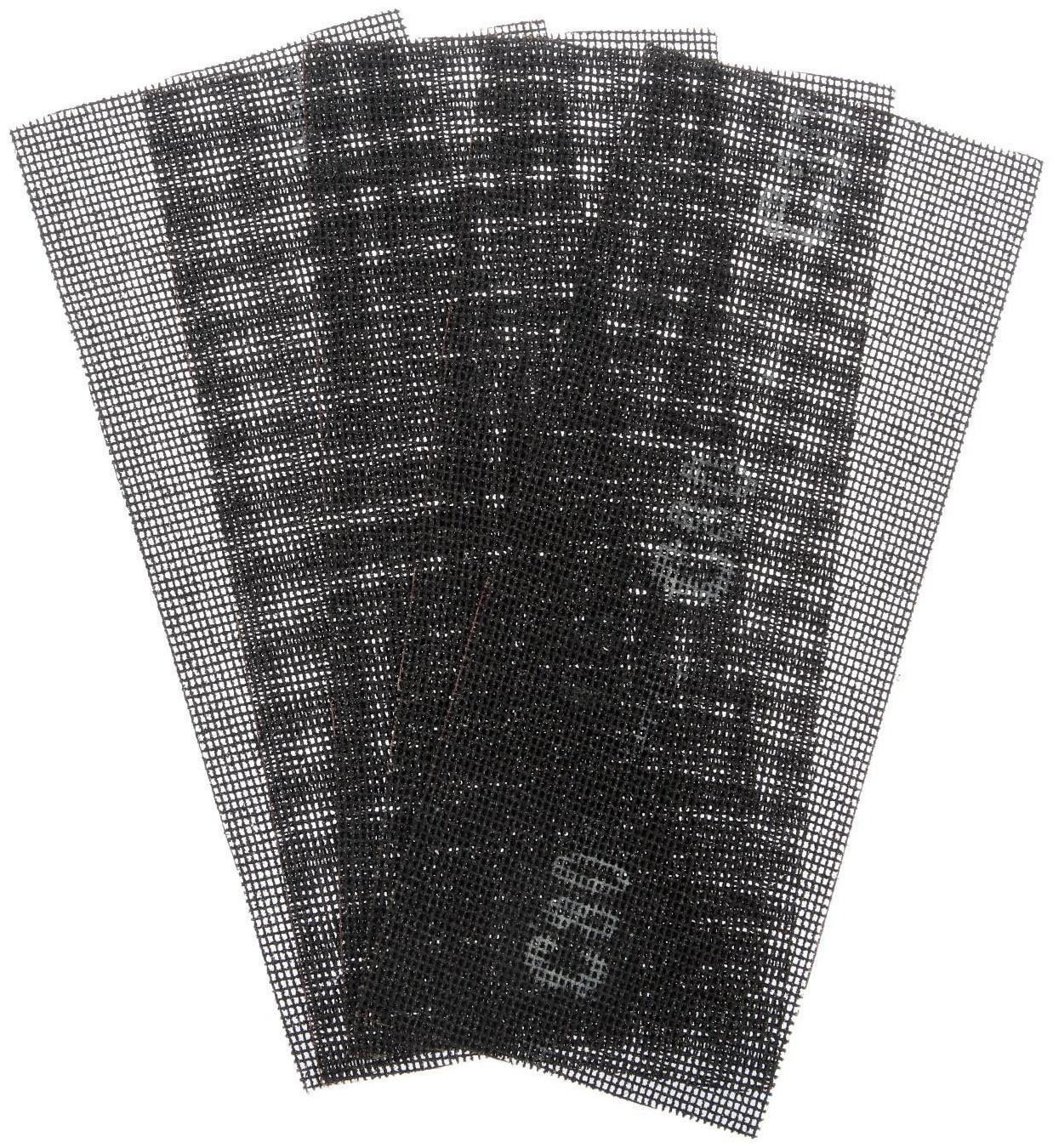 Сетка абразивная ТУНДРА PRO, водостойкая, карбид кремния, 115 х 280 мм, Р80, 5 шт.