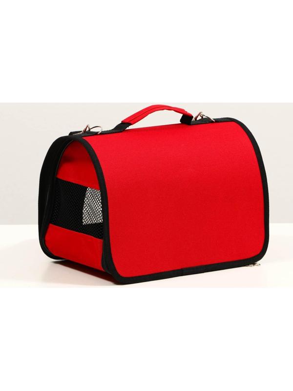 Сумка-переноска с 2 входами, 31 х 20,5 х 23 см, красная