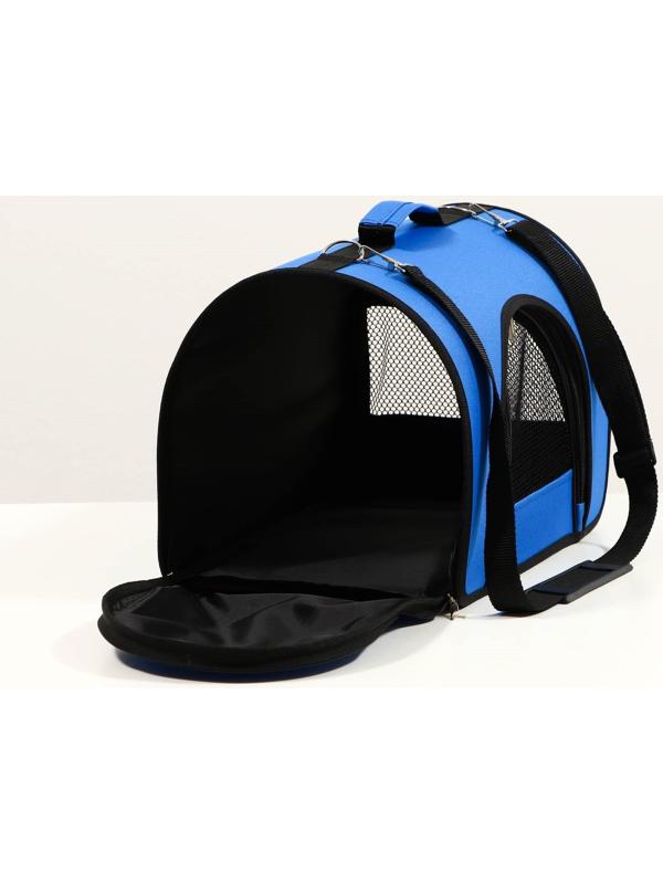 Сумка-переноска с 2 входами, 40 х 25 х 28 см, синяя