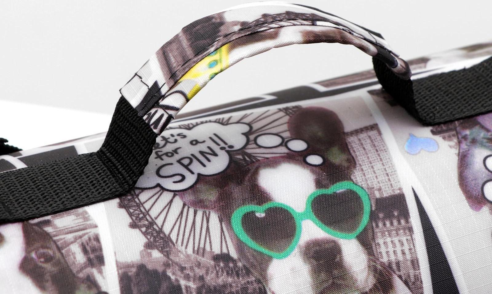 Сумка-переноска с принтом собачки, 31 х 20,5 х 23 см, микс цветов