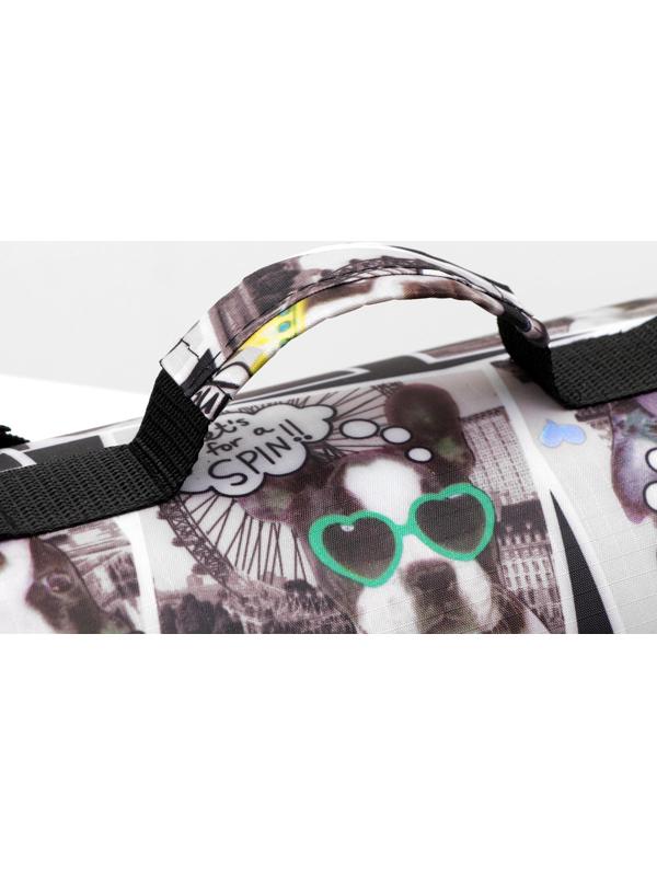 Сумка-переноска с принтом собачки, 31 х 20,5 х 23 см, микс цветов