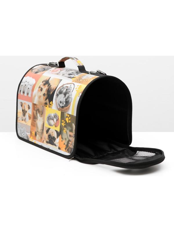 Сумка-переноска с принтом, 40 х 25 х 28 см микс